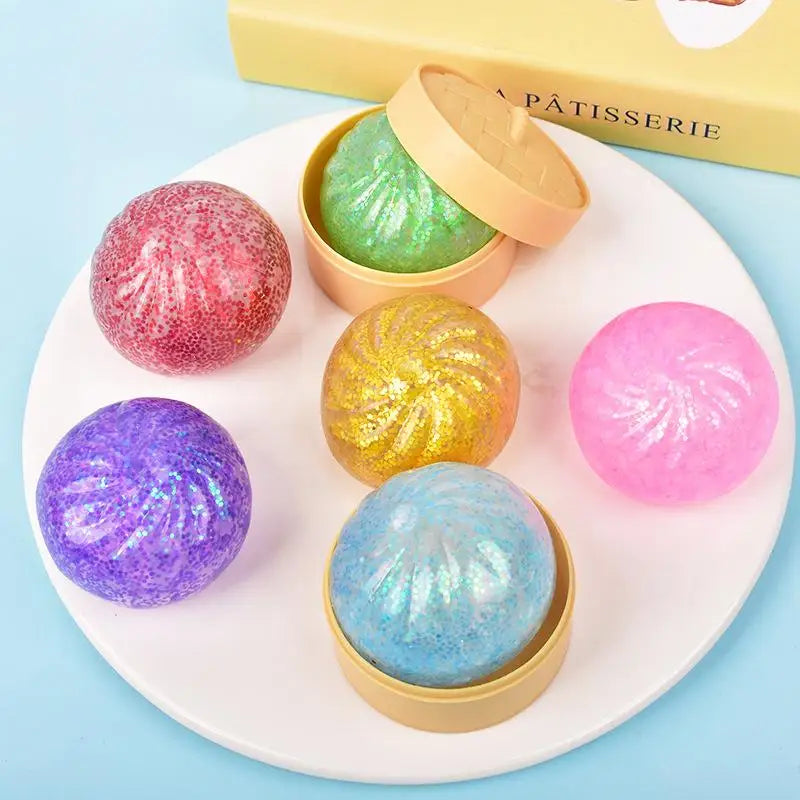 Creative Dumpling Simulation Stress Ball Soft Pressure Toy Realistic Qme