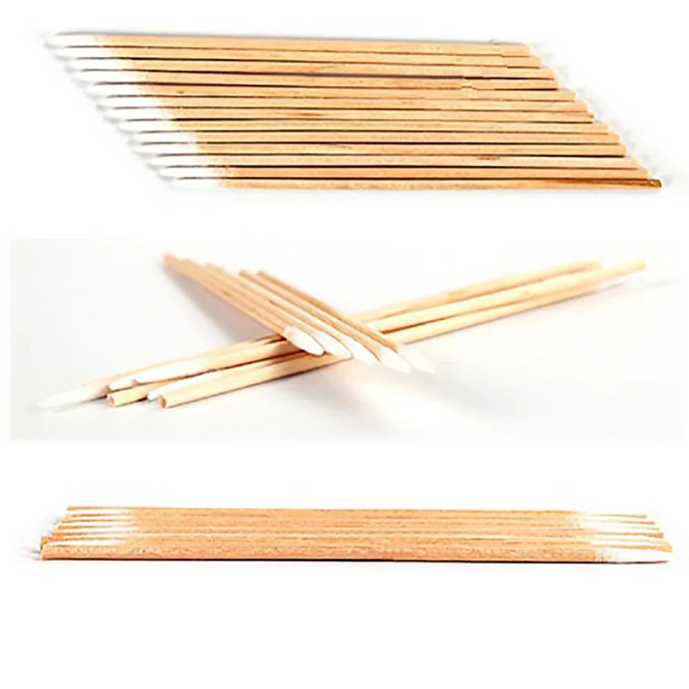 Makeup Cotton Swab Disposable Makeup Microblading Cotton Swab Eyelash Extension Applicator Makeup Removing Cotton Swab Qme 300pcs