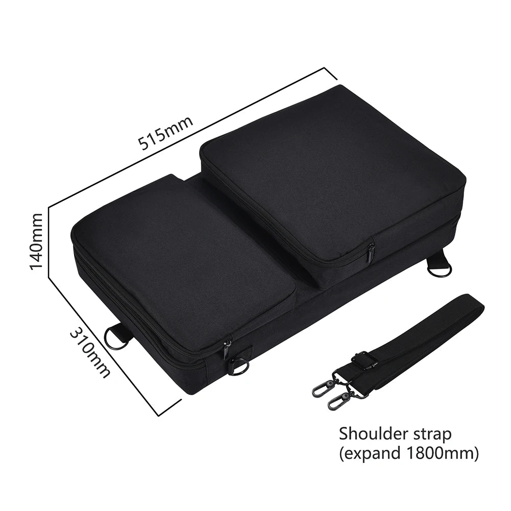 Portable DJ Controller Padded Storage Bags Dustproof Turntables Protective Case Scratch-resistant for Pioneer DDJ-400 DDJ-FLX4 Qme