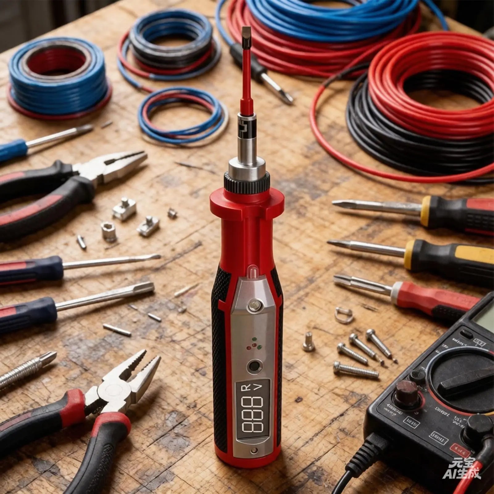 Power Tester Pen Circuit Check Screwdriver Tool LCD Lighting Qme