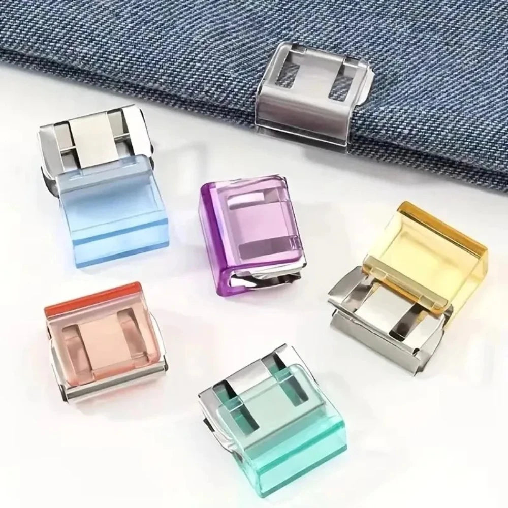 4/6/10pcs Invisible Clothing Fastener Clips No Sew Hem Holder Anti-Drag Trouser Tool Practical for DIY Clothing Craft Work Qme