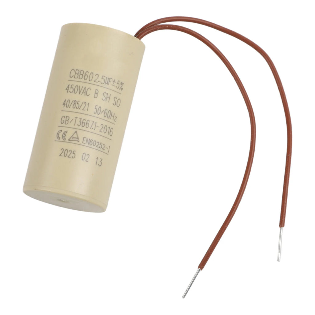 1 X CBB60 Capacitor For Circulating Water Pump Hanging Fireplace 2.5uF Capacitor For Air Compressors Pressure Washers Qme