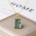 High Quality Abalone Shell Pendant Necklace Silver/Gold Waterdrop Heart Shell Choker Fashion Beach Party Jewelry Women Gift Qme 1