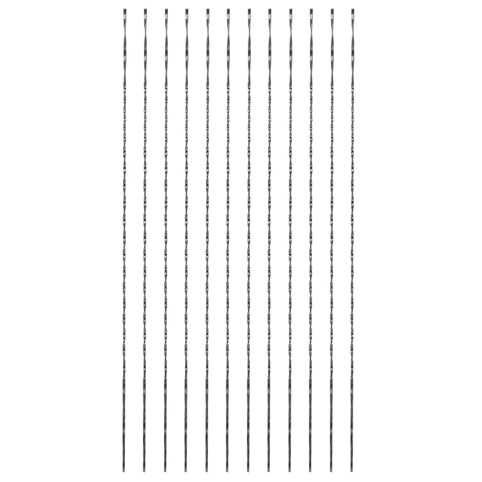 12 Pieces Metal Saw Blades Scroll Saw Blades With Spiral Teeth for Wood Metal Plastic Cutting Sawing Carve Plastic Saw Blades Qme 7