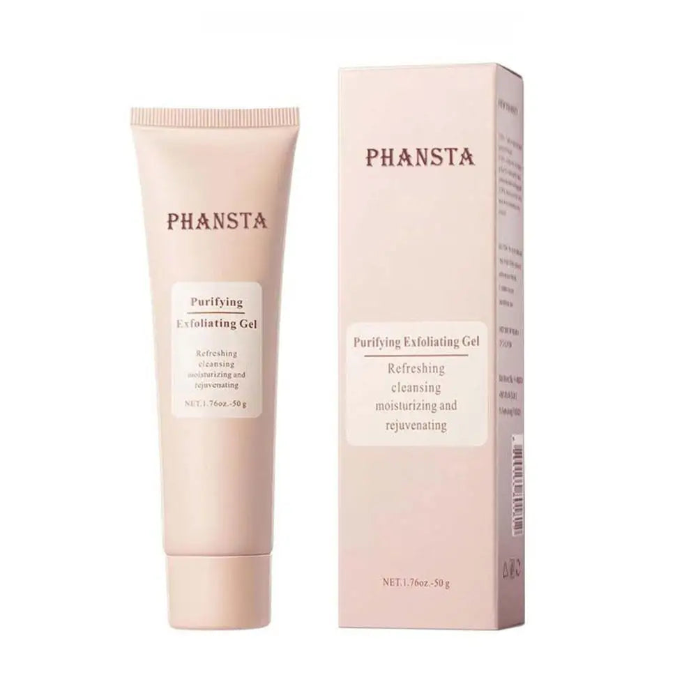 Brightening Exfoliating Gel Herbal Extract Facial Cleansing Scrub Qme B