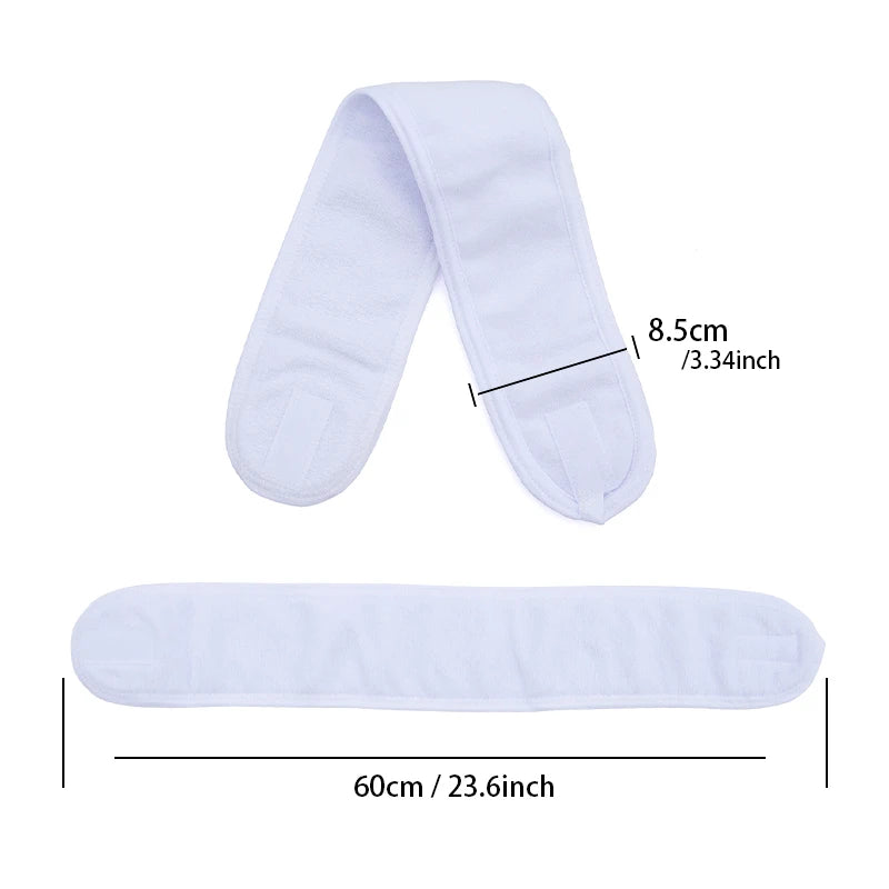 Women Head Band Adjustable SPA Facial Yoga Headband Bath Makeup Hair Qme