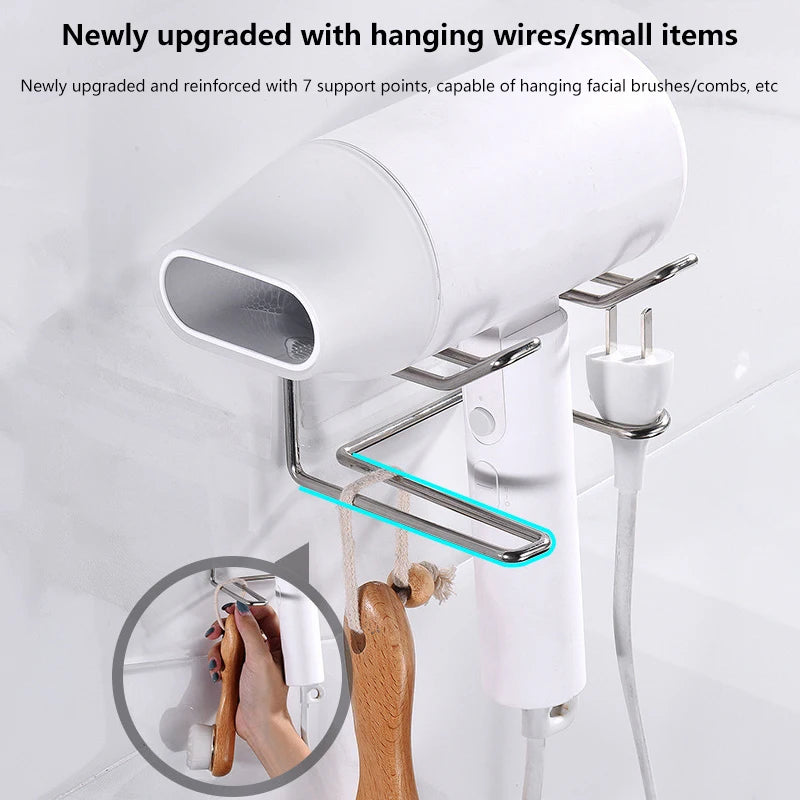 Wall Mounted Self-adhesive No Punching Easy Install Stainless Steel Qme