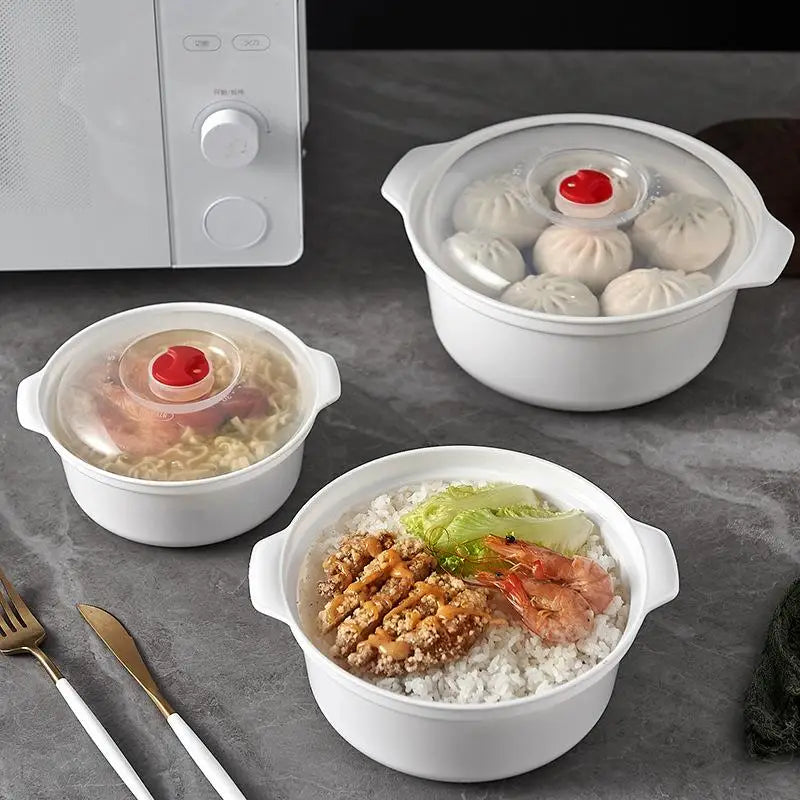 Kitchen Tool Microwave Oven Special Box Heated Soup Pot Rice Steamed Qme