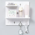Pegboard Combination Kit, Pegboards and Accessories Modular Hanging for Wall Organizer, Crafts Organization Ornaments Display Qme 1pc White