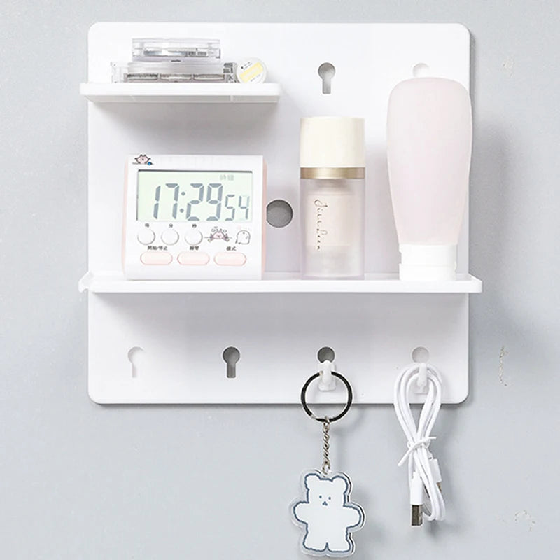 Pegboard Combination Kit, Pegboards and Accessories Modular Hanging for Wall Organizer, Crafts Organization Ornaments Display Qme 1pc White