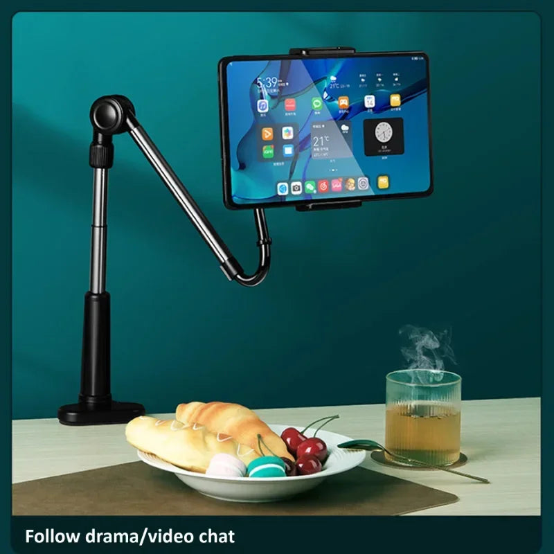 Universal Long Arm Tablet Stand Holder for iPad Pro Air Mini Galaxy Tab Xiaomi Lenovo 4-13inch Mount Tablet Phone Holder for Bed Qme