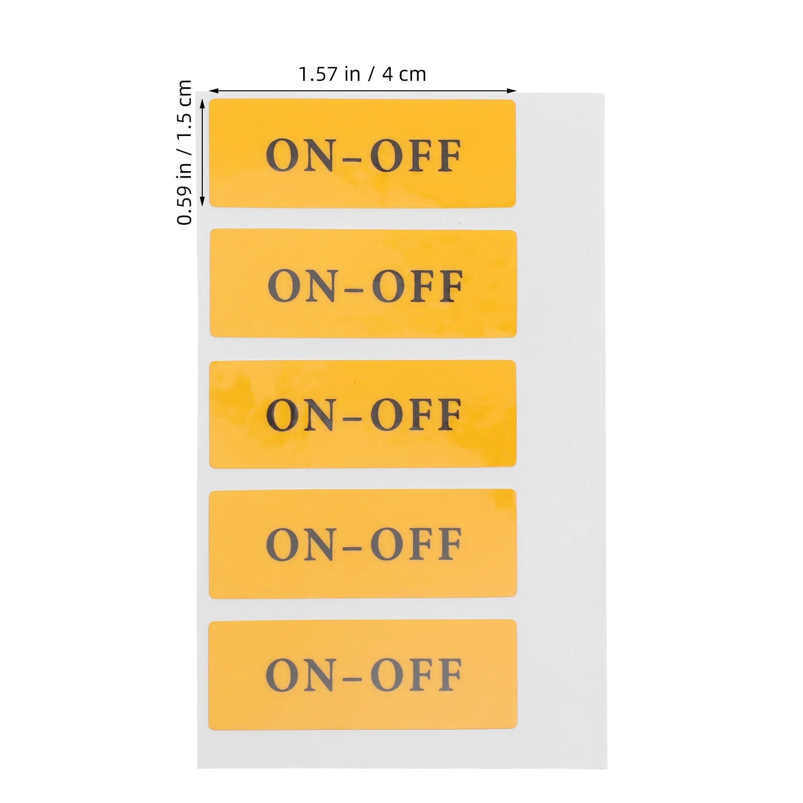 10Pcs Switch Power Label Stickers on Off Symbols Self Adhesive Light Switch Decals Appliance Office Equipment Identification Qme