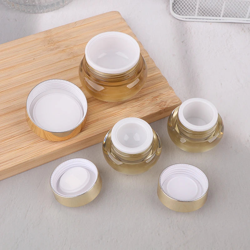 5 10 Empty Refillable Cream Jars Travel-friendly Makeup Skincare Qme