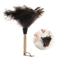 Feather Duster Wooden Handle Duster Anti-static Dust Removal Dusters Ostrich Duster Feather Fur Brush For Home Cleaning Tools Qme white