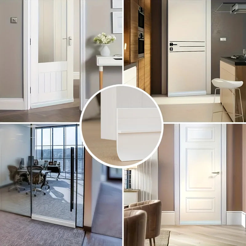 Self-Adhesive Thickened Door Bottom Sealing Strip Thermal Insulation Door Weatherstrip Anti-cold Window Draft Stopper Tape Qme