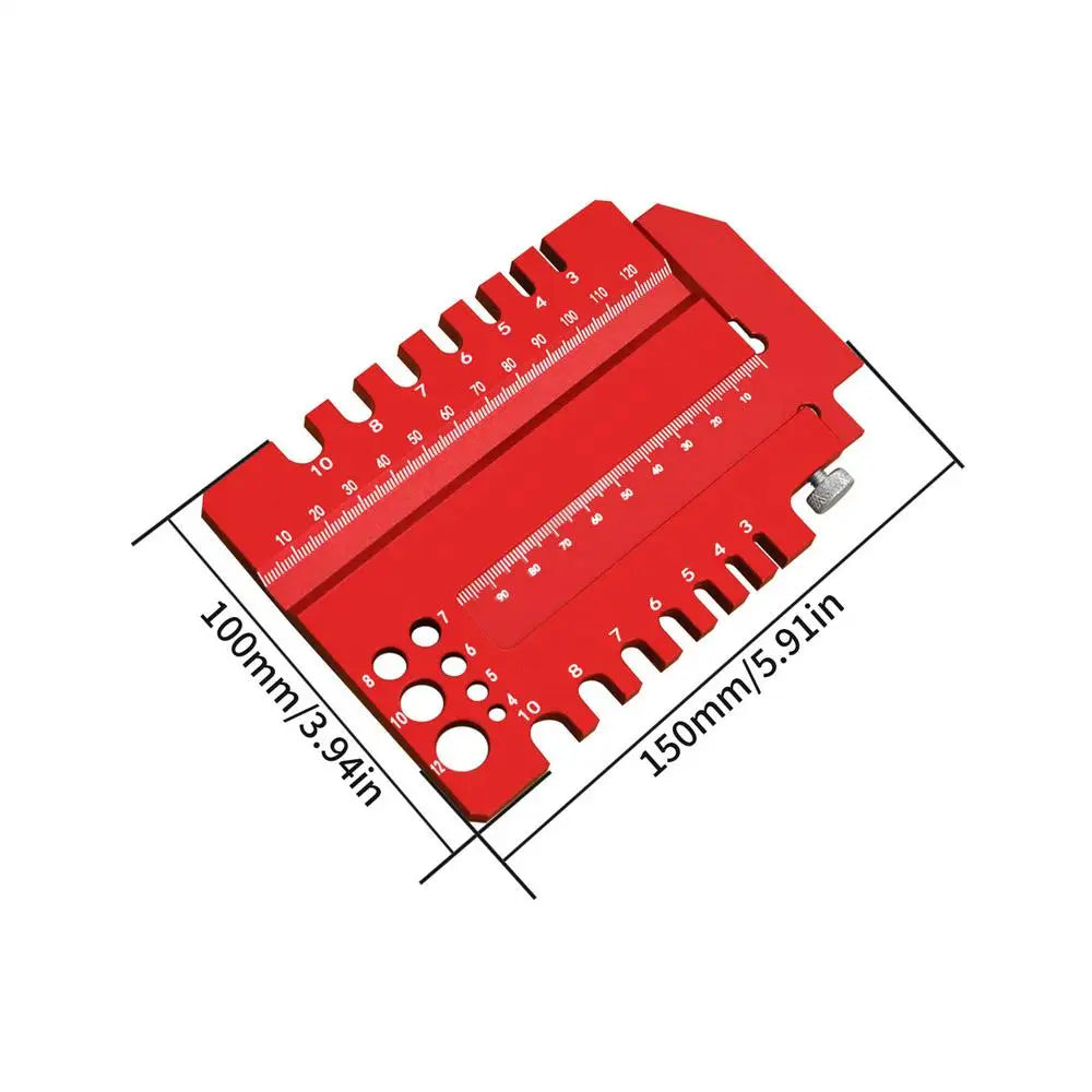 Woodworking Ruler Measuring Gauge Tenon Workshop Home Improvement Qme China Mainland Red