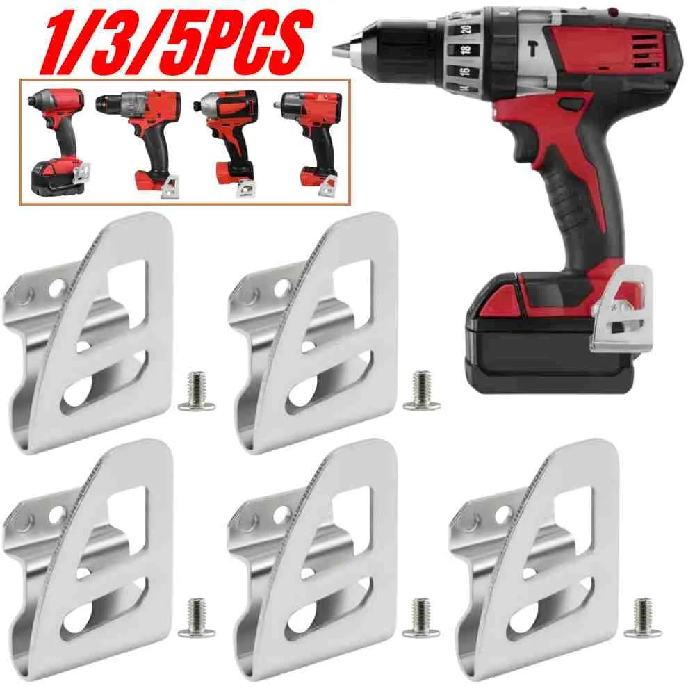 Electric Drill Belt Clip Hooks with Screw For Milwaukee Drills Impact Drivers Wrenches Belt Clip Hook Power Tools Accessories Qme