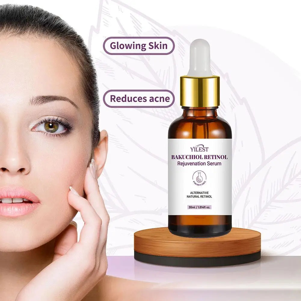 1/2PCS Bakuchiol Retinol Rejuvenation Serum For Face Minimize Wrinkle Retinol & Vitamin Face Serum Korean Firming Skin Care Qme