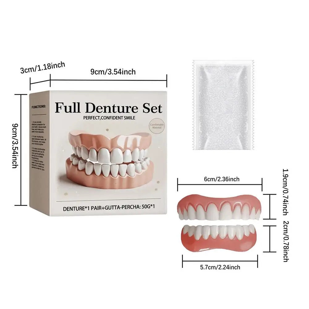 Silicone Denture Natural Safe Professional False Teeth Securing Upper Qme 01 China Mainland