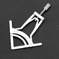 Stainless Steel Titanium Nose Measuring Ruler Precise Micro Qme a