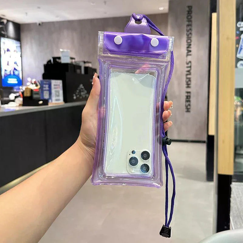 Waterproof Phone Pouch Touch Screen Compatible For Swimming Underwater Photography Neck Hanging Rafting Diving Qme