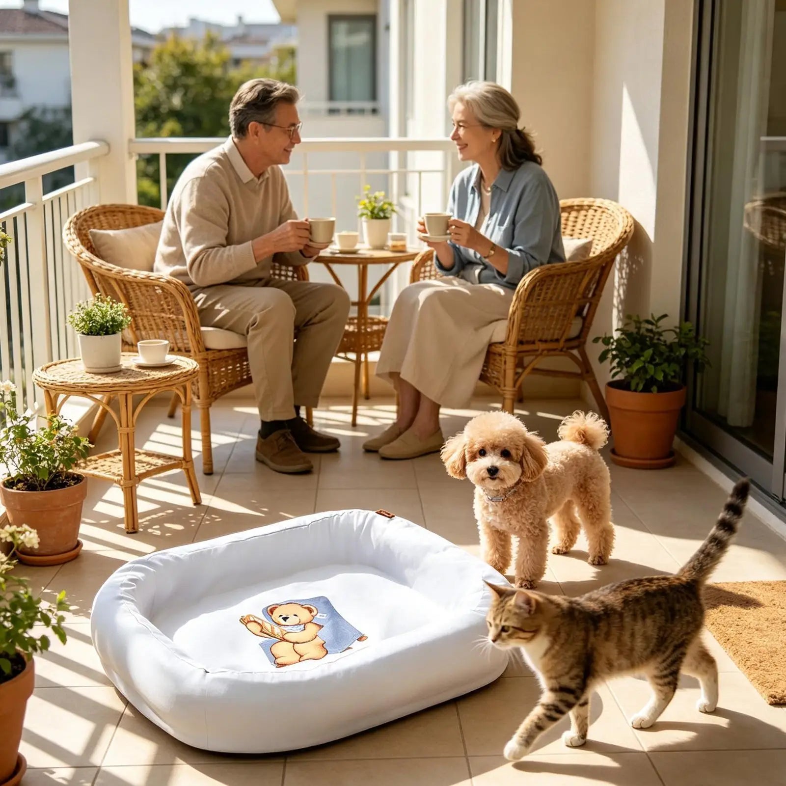Dog Cover Bed Dustproof Pet Mattress Protector Replacement Elastic Qme