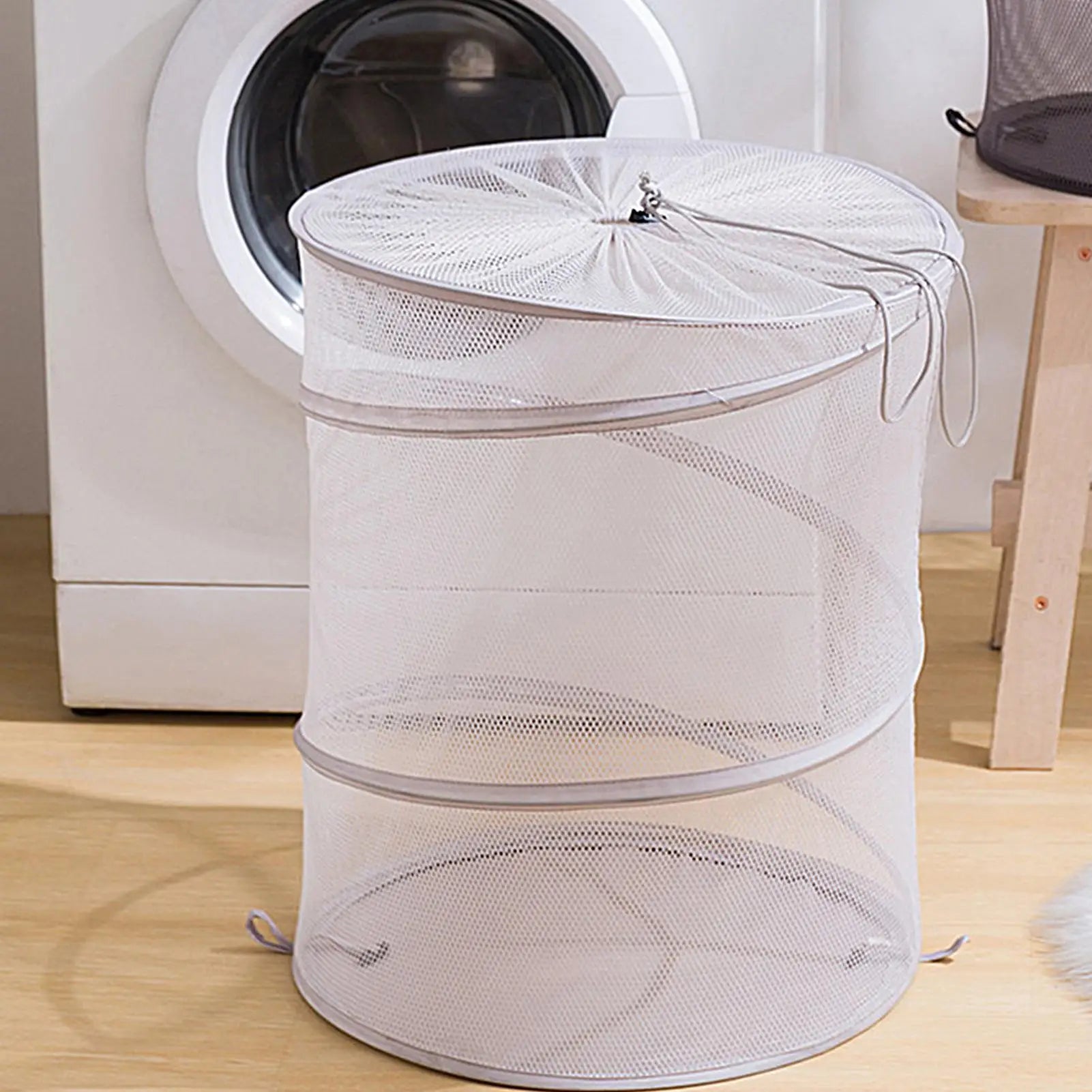 Dorm Laundry Basket Foldable Clothes Storage Bin Bag Bathroom Bedroom Qme