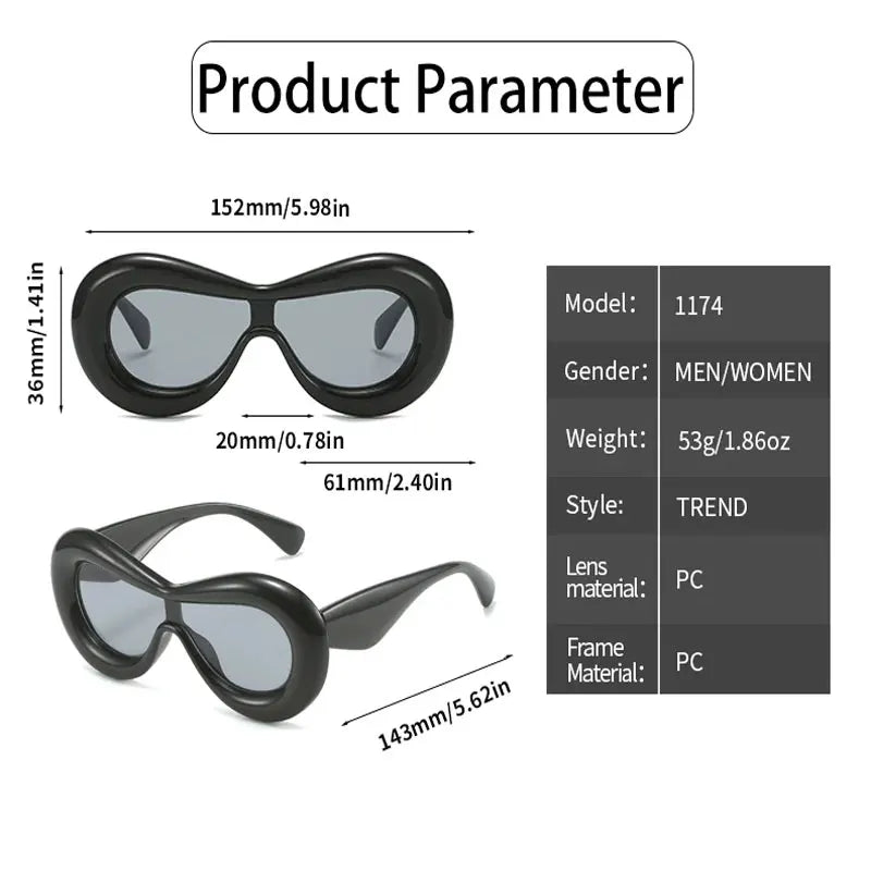 New Oval Sunglasses for Men Women Fashion Retro Brand Design Shades Eyewear Female Candy Color Goggle Sun Glasses Qme