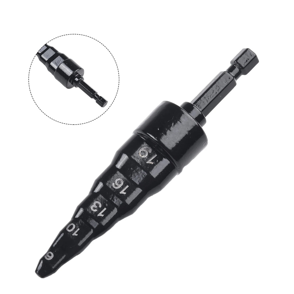 5-In-1 Air Conditioner Copper Pipe Expander Swaging Drill Bit Soft Copper Tubing Tools HVAC Repair Tool 6/10/13/16/19 Mm Qme