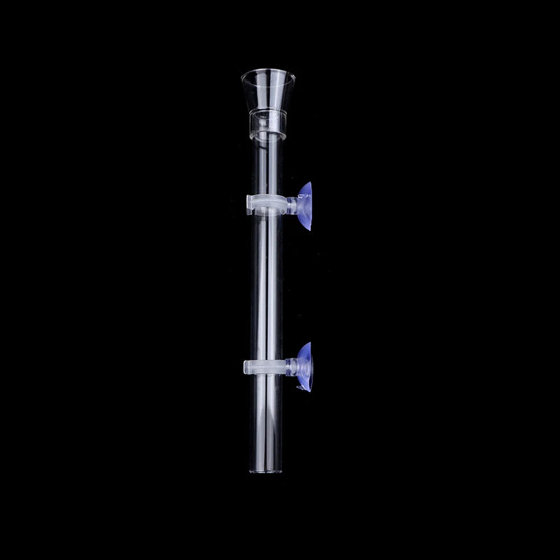 Aquarium Feeder Tube Dish Transparent Fish Tank Shrimp Snail Food Qme 25cm