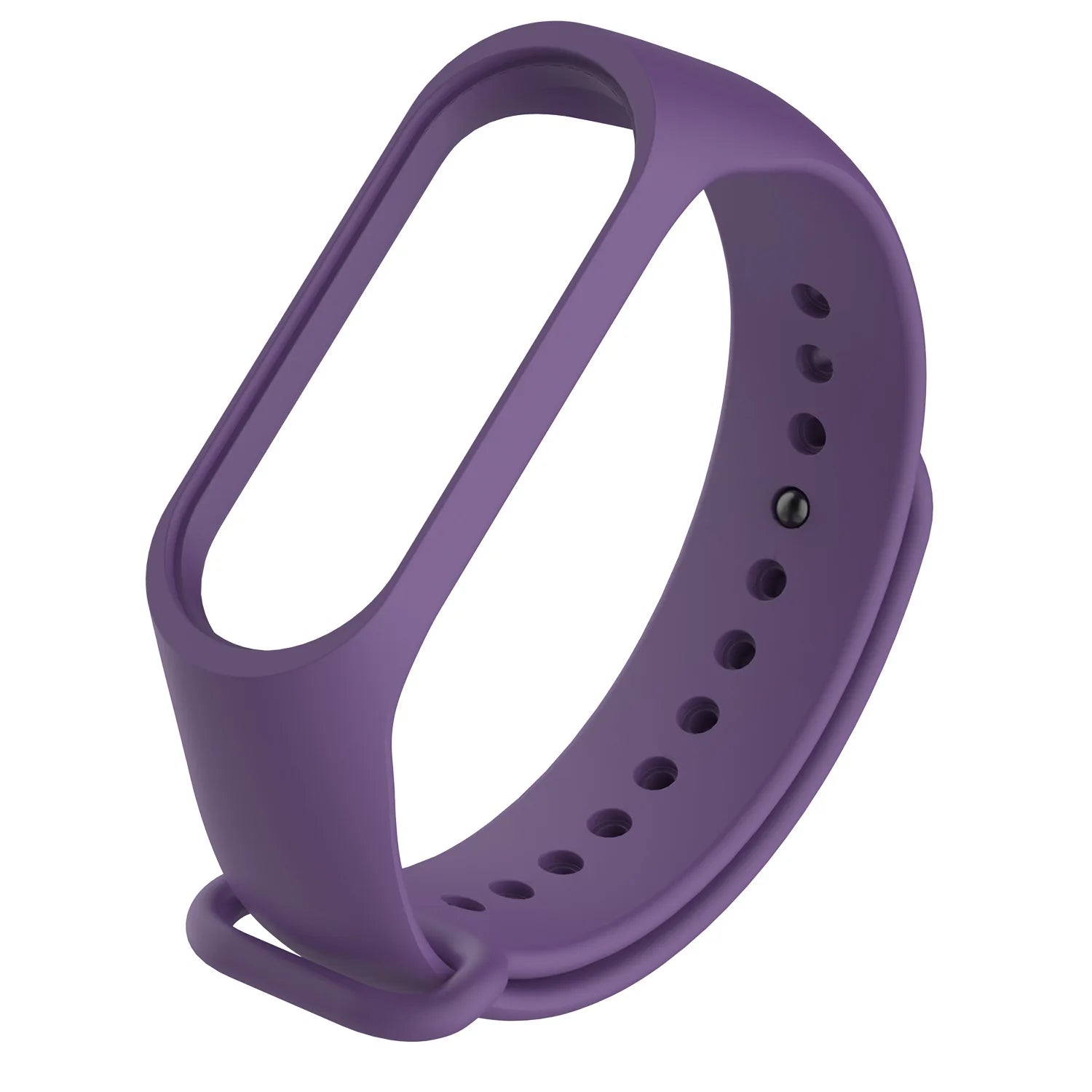 NEW Suitable for Xiaomi Mi Band Mi3 Mi4 Mi5 Mi6 Mi7 Mi8 Colorful Silicone Replacement Sports Strap Qme deep purple For Mi8 9 10
