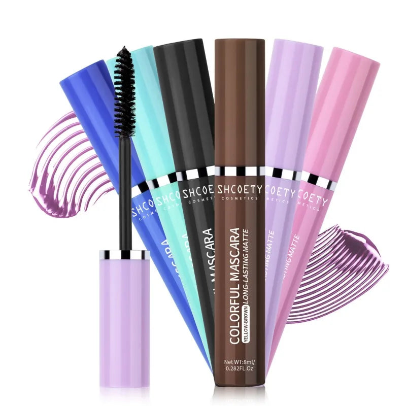 Colorful Mascara Waterproof Non-smudged Slender Thick Curly Christmas Qme