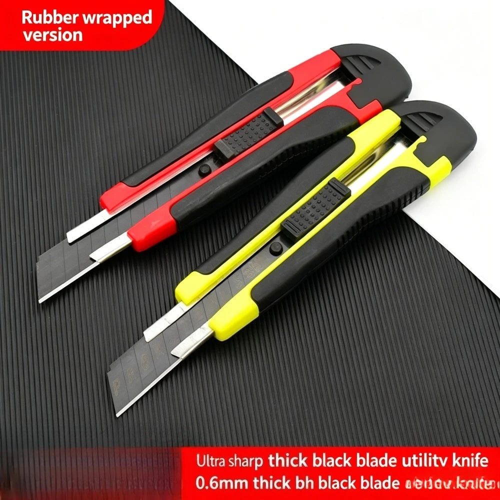 Practical Knife | Ultra Sharp Blade With Anti Slip Rubber Handle | Leather, Rubber, And Cardboard Box Specific Cutting Knife Qme