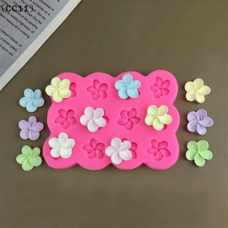 3 6 9 12Grids 3D Flower Silicone Mold DIY Cake Decorations Mousse Qme
