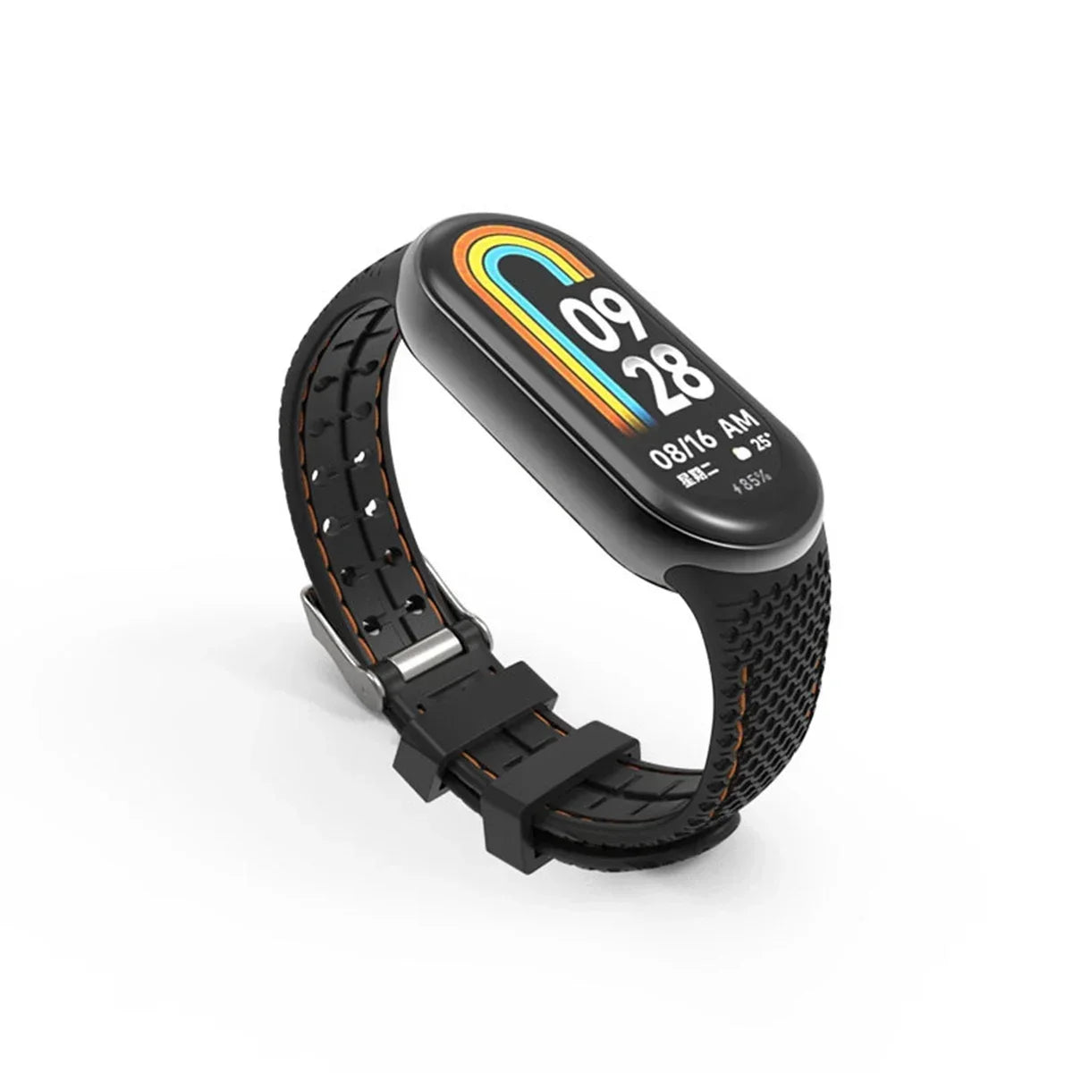 Silicone Strap For Mi Band 8 9 Bracelet Rubber Watchband Replacement Smartwatch Wrist Bracelet Correa For Xiaomi Mi Band 8 Strap Qme Orange Mi Band 8