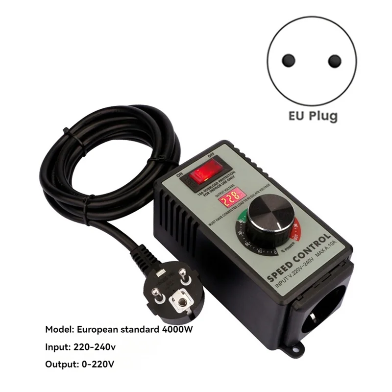 A02F-4000W Variable Voltage Regulator Grinders Controller Speed Controller Frequency Converter Qme