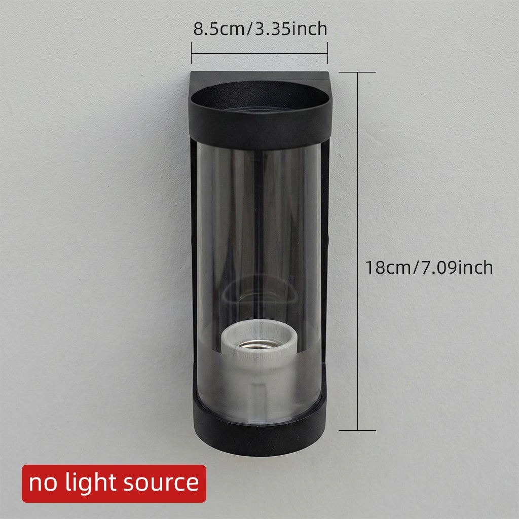 Led Wall Lamp Outdoor Indoor Waterproof Surface Mounted LED Up and Down Wall Light Porch Garden AC85-265V Qme Black