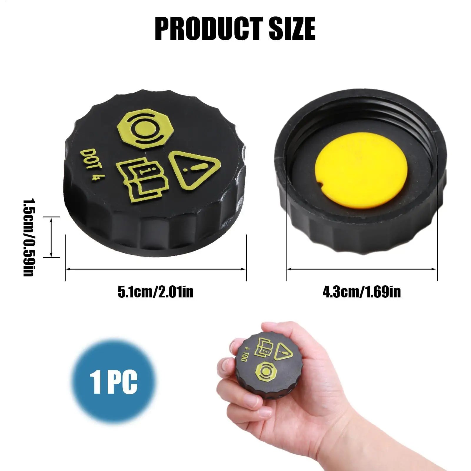 NEW Brake Reservoir Cap Double-layer Dust Protection Brake Cap Replacement For Travel Adventure Vehicles Industrial Motorcycle Qme