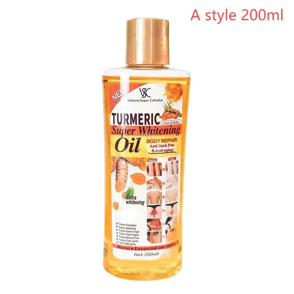 Turmeric Essential Oil Facial Body Massage oil Moisturizing Diffuser Aromatherapy Brightening Smoothing Body Face Skin Care 200m Qme A