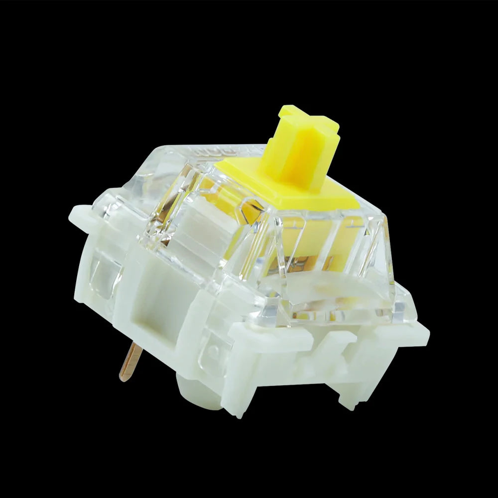 GATERON 10pcs GPro 3.0 Red/Yellow/Silver/White Switch Mechanical Keyboard Accessory Pre Lubrd Mechanical Keyboard Linear Switch Qme G Pro 3.0 yellow