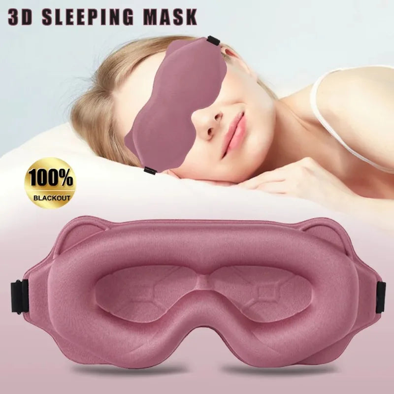 3D Stereoscopic Light-blocking Sleep Eye Mask Breathable Non-pressing Qme