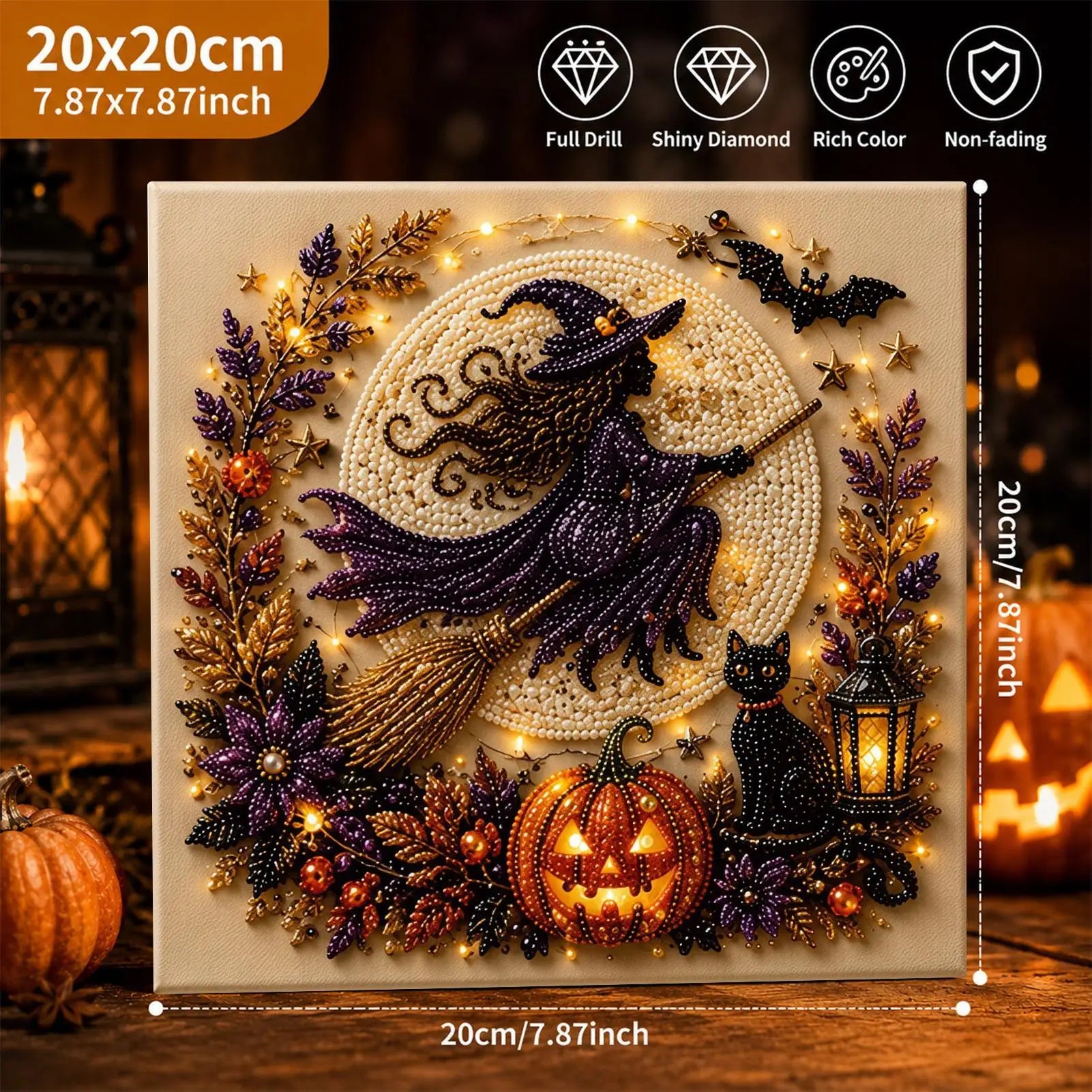 Pearl Art Cute Spooky Home Decor Crafts Halloween Ghost DIY Office Qme