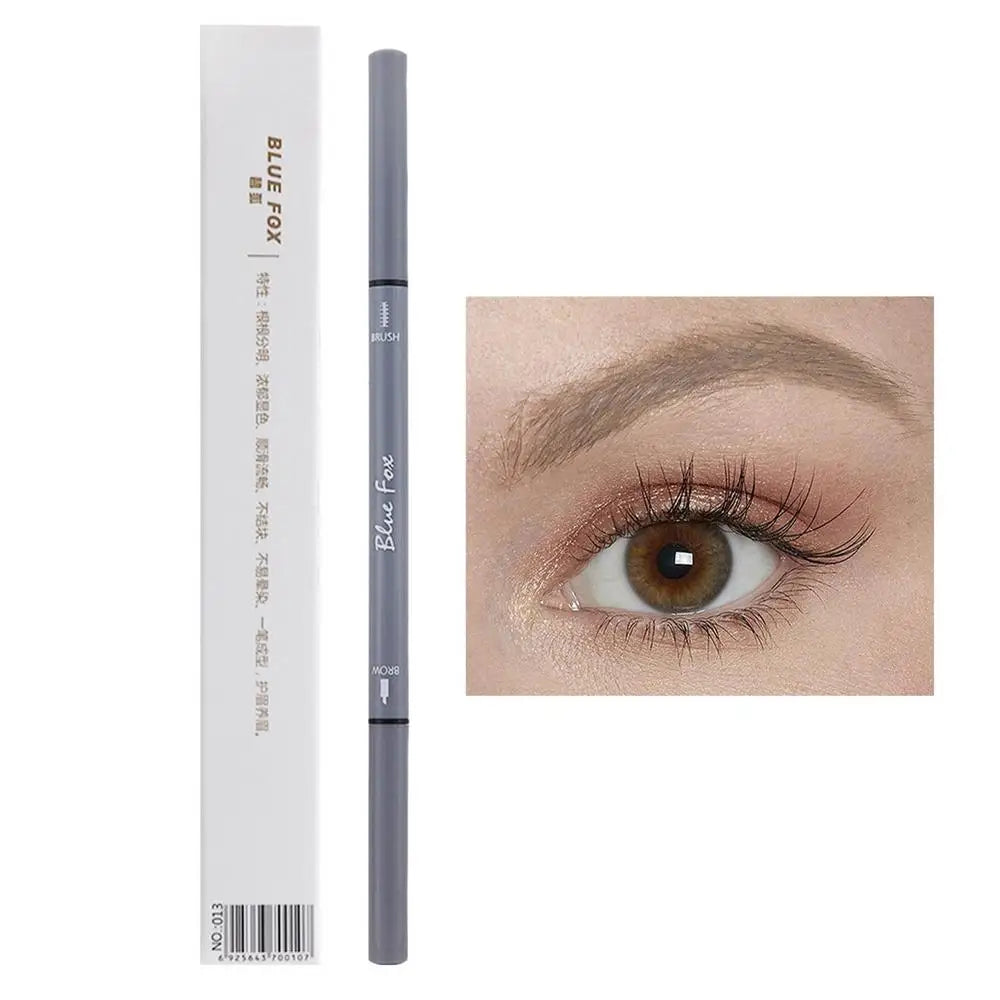 Double Headed Eyebrow Pen Smudge-proof Professional Enhancer Qme smoke gray China Mainland