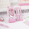Hello Kitty Push-Button Ballpoint Pen Student ST: Easy to Write With Quick-Drying Black Ballpoint Pen Qme 1