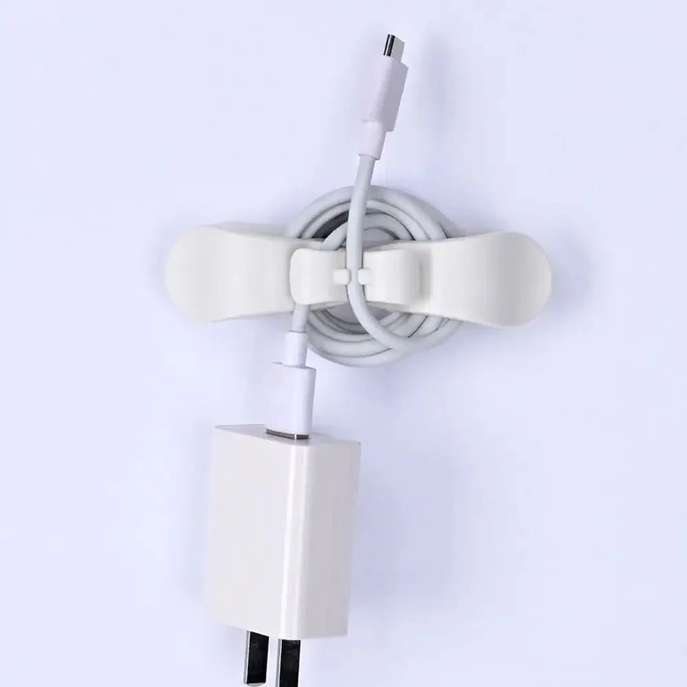 Wire Management Tidy Protector Clip Holder Adhesive Cord Wrapper Hooks Air Fryer Coffee Machine Winder Punch-free Cord Organizer Qme