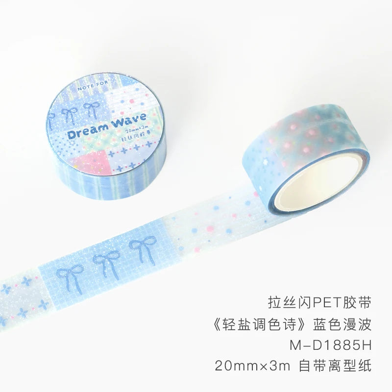 Korean Style Cartoon Light Salt Verse Making Tapes DIY Scrapbook Stickers for School Planner Decor Personalized Stationery Qme C best-selling