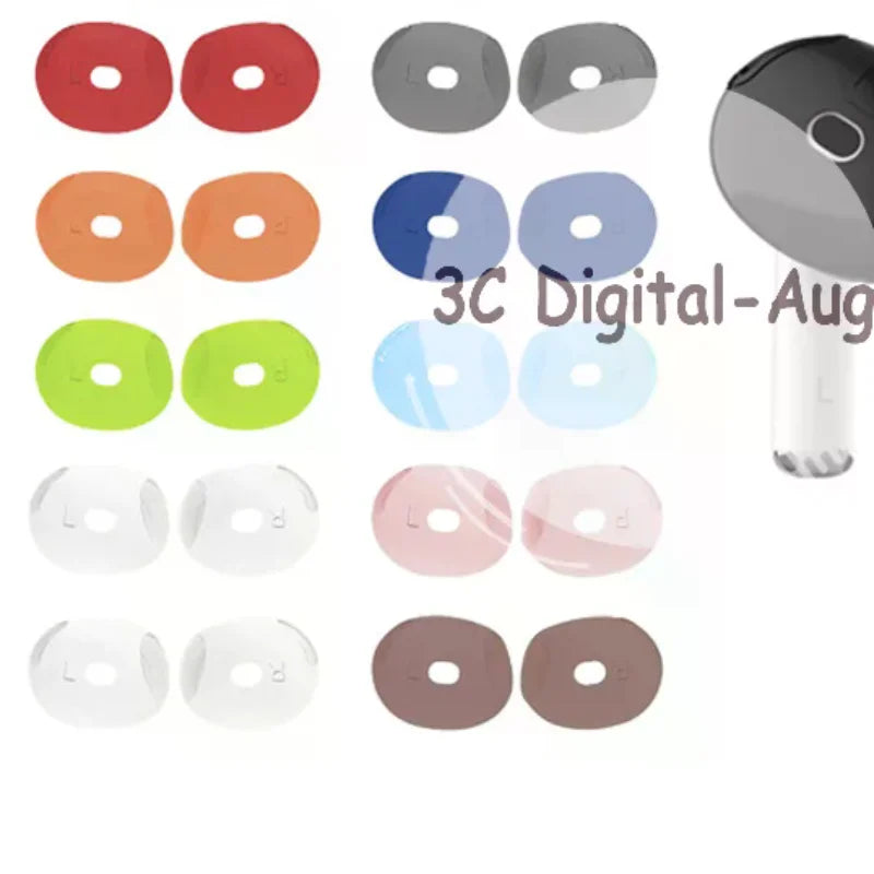 1Pair Silicone Ear Pads 4 Case Wireless Earphones Protective Caps Qme