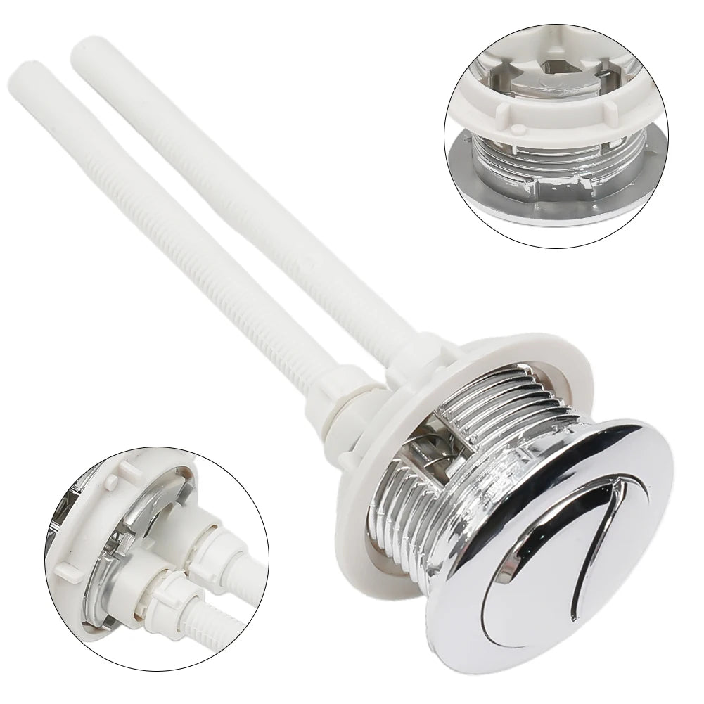 38 48 Dual Push Buttons Flush Toilet Water Tank 2 Rods Home Qme