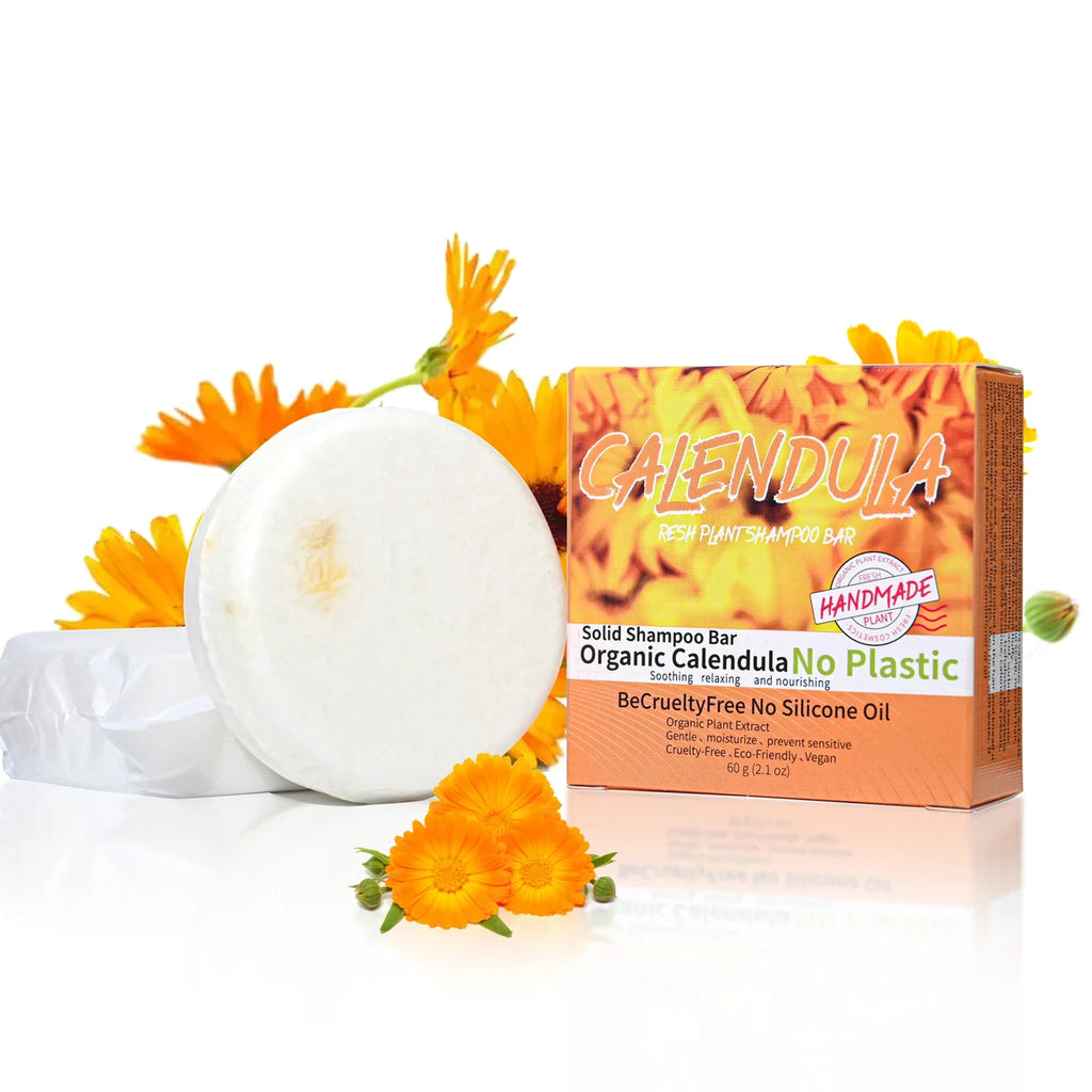 Calendula Flower Plant Essential Oil Shampoo Soap Handmade Rich Aroma Qme
