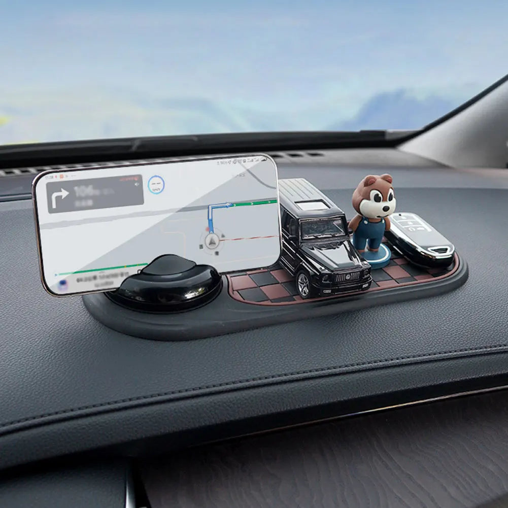 Auto Non-slip Car Mats Dashboard Cell Phone Holder Silicone Dashboard Car Pad Mat for Phones Keys Gadgets Qme